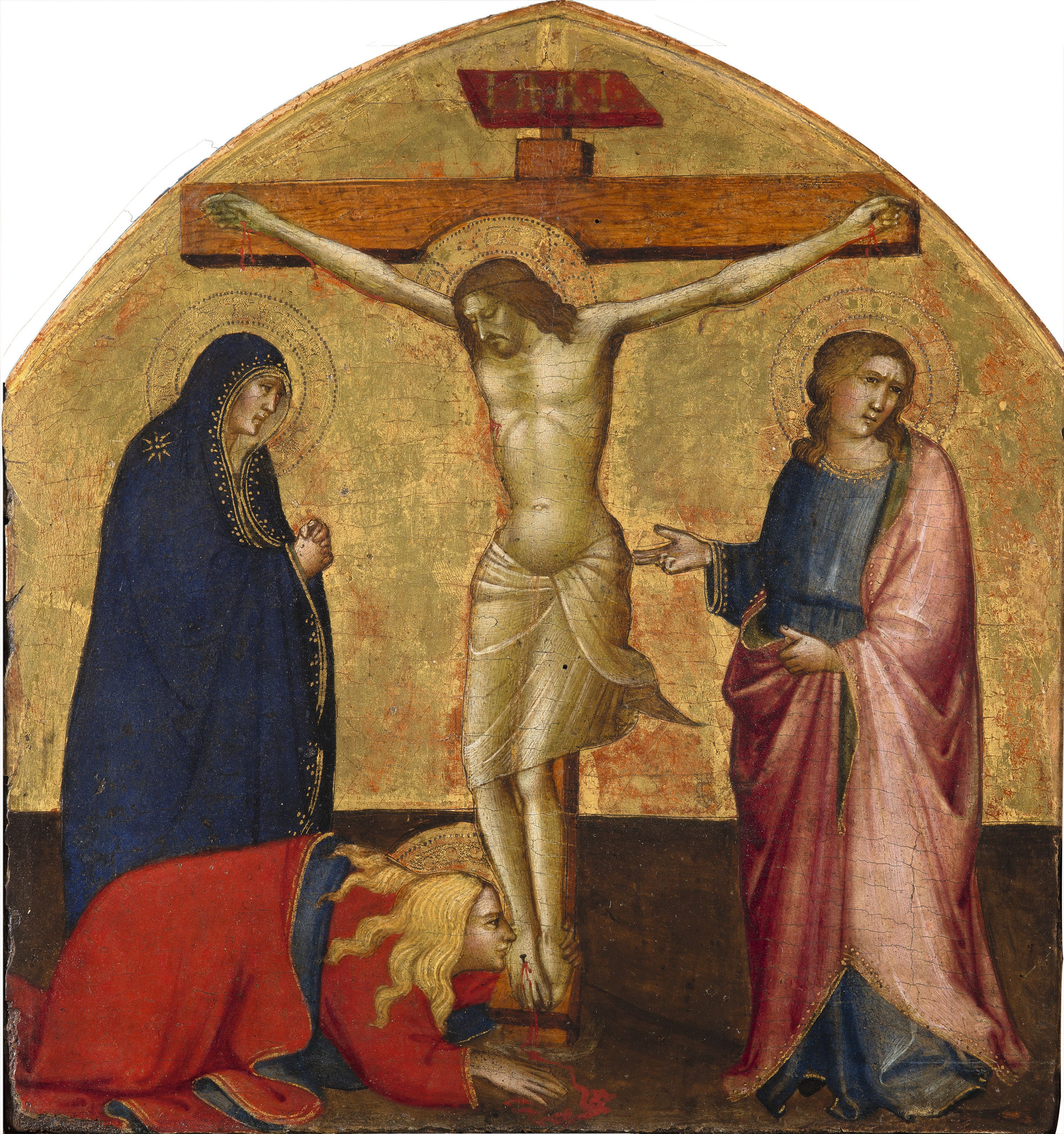 The Crucifixion - Gaddi, Agnolo. Museo Nacional Thyssen-Bornemisza